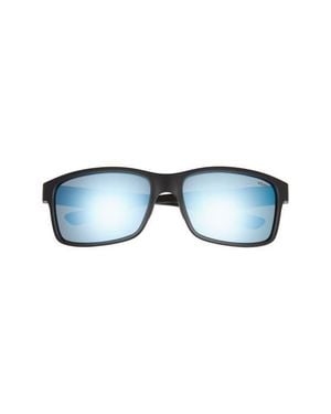 Revo Crawler Xl 64Mm Oversize Rectangular Polarized Sunglasses - Blue