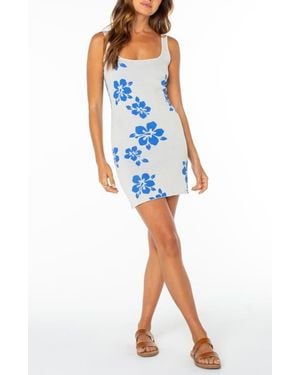 Roxy Promenade Floral Knit Minidress - Blue