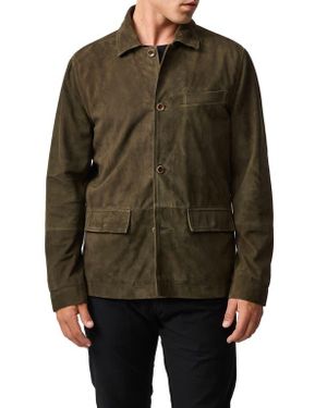 Rodd & Gunn Somerset Suede Shirt Jacket - Brown
