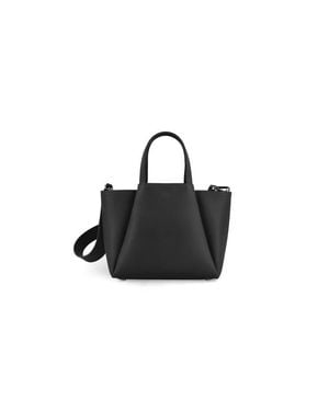 Kaai Mini Pyramid Leather Crossbody Bag - Black