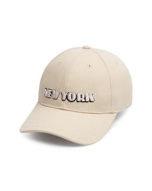 Rag & Bone Harlow Embroidered Cotton Twill Baseball Cap - Natural