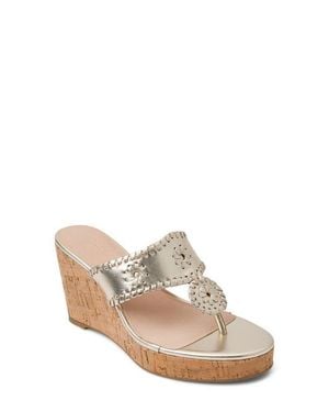 Jack Rogers Jacks High Wedge Sandal - White
