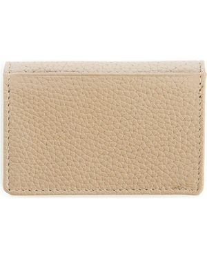ROYCE New York Personalized Leather Card Case - Natural