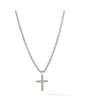 David Yurman X-Cross Pendant Necklace - Metallic