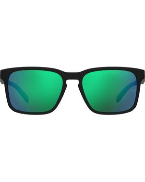 Under Armour 57Mm Rectangular Sunglasses - Green
