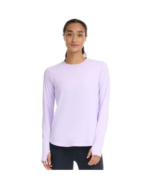 BloqUV Long Sleeve Sun And Uv Protection Relaxed Scallop Top - Purple