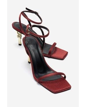 Prologue Shoes Sone Stiletto Ankle Strap Sandal - Pink