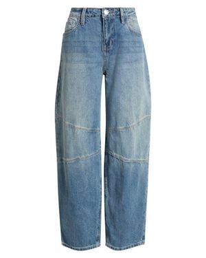 YMI Moto Baggy Barrel Fit Jeans - Blue