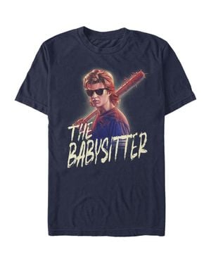 Stranger Things Steve Cool Babysitter Graphic T-Shirt - Blue