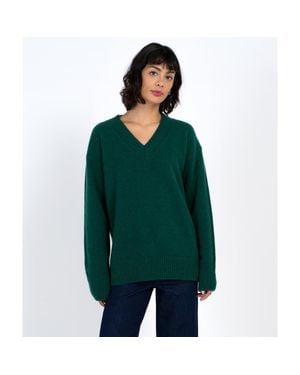 Kettlewell Anya V-Neck Sweater - Green