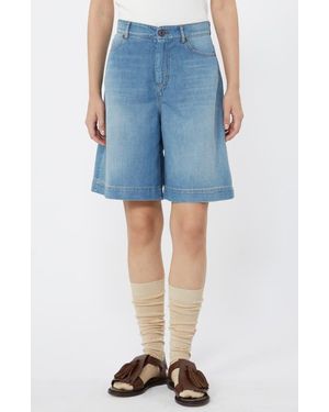 Weekend by Maxmara Dozono Denim Shorts - Blue