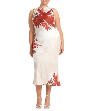 Estelle Maisie Floral Cowl Neck Sheath Dress - Multicolor