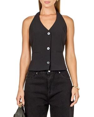 Endless Rose Halter Vest - Black