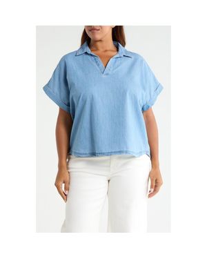 Beach Lunch Lounge Cinthia Cotton Top - Blue