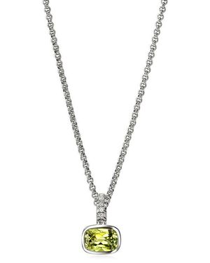 John Hardy Heishi Necklace, Sterling, Diamonds, 1.5Mm - Blue
