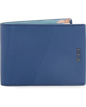 Tumi Double Bifold Wallet - Blue