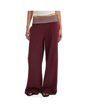 Cotton On Fold Over Waistband Sweatpant - Red