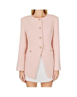 Endless Rose Tweed Jacket - Pink