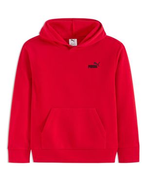 PUMA Kids' Essential Basics Fleece Pullover Hoodie - Red