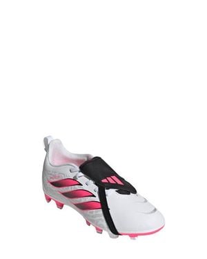 adidas Kids' Predator Club Firm Ground/Multiground Soccer Cleat - White