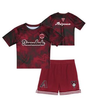 Outerstuff Toddler Arizona Diamondbacks Pinch Hitter Infielder T-Shirt & Shorts Set - Red