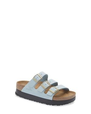 Birkenstock Florida Flex Platform Slide Sandal - White