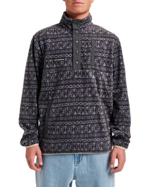 Quiksilver No Destination Fleece Pullover - Gray