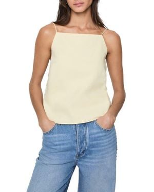 Rebecca Minkoff Blair Tie Back Linen Blend Camisole - Blue