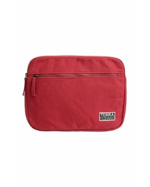 Terra Thread 13-Inch Organic Cotton Laptop Sleeve - Red