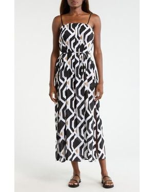 Sea Level Tie Back Cover-Up Dress - White