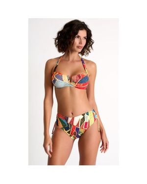 Shan Classic Mid-Rise Bikini Bottom - Red