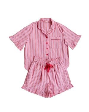 TBCo Cotton Stripe Short Pajamas - Pink