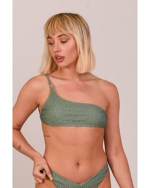 OOSC Sahara Cold Shoulder Bikini Top - Multicolor