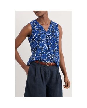 Seasalt Cornwall Achilla Floral Tank - Blue