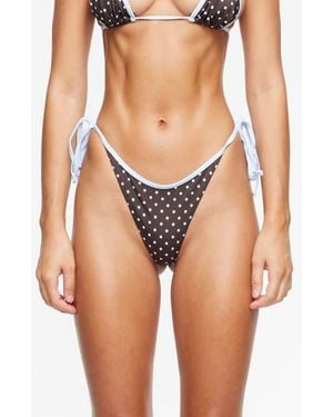 Lioness Drift Side Tie Bikini Bottoms - Brown