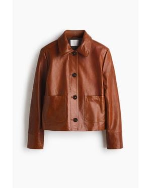 H&M Leather Jacket - Brown