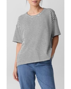 Eileen Fisher Organic Cotton T-Shirt - Gray