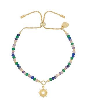 Estella Bartlett Amelia Shine Bright Mixed Stone Slide Bracelet - Metallic