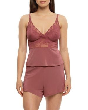 Felina Annalisa Short Pajamas - Red