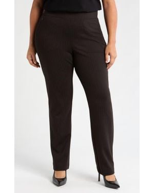 UNIVERSAL STANDARD Smart Elastic Waist Ponte Pants - Black