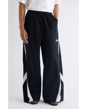 Acne Studios Peachy Wide Leg Track Pants - Black
