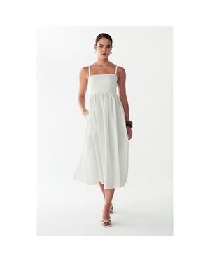 ST MRLO Lanah Midi Dress - White