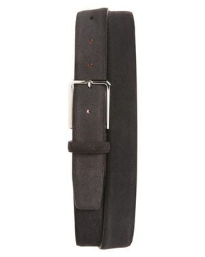 Santoni Suede Belt - Black
