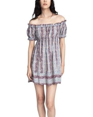 Anna Sui Ombre Ribbons Cotton Dress - Purple