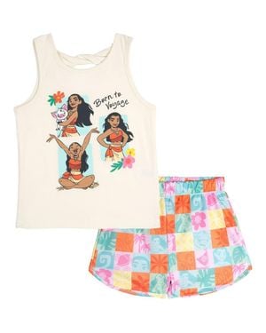 Disney Minnie Mouse T-Shirt, Tank Top And Mesh Shorts Set - Blue