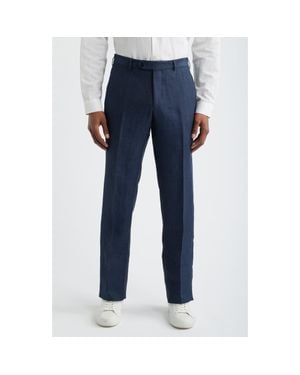 Zanella Parker Linen Pants - Blue