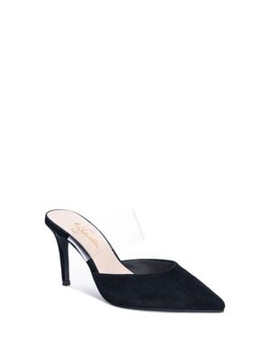 42 GOLD Ronnie Pointed Toe Mule - Blue