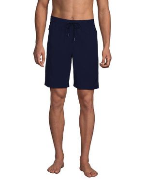 Lands' End 9 Volley Hydroliner Swim Trunks - Blue
