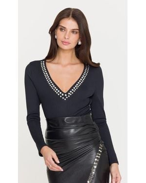 Generation Love Nolan Studded Top - Black