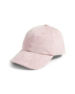 KROST Faux Suede Adjustable Baseball Cap - Pink